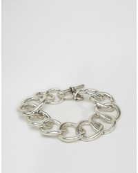 Asos Multi Hoop Bracelet In Silver