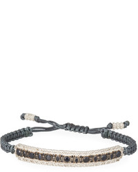 Armenta New World Pull Cord Bracelet With Black Sapphires