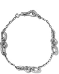 Bottega Veneta Oxidized Silver Bracelet M