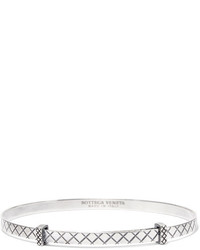Bottega Veneta Oxidized Sterling Silver Bracelet