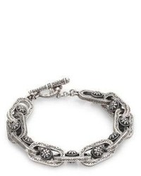 Konstantino Penelope Sterling Silver Etched Link Bracelet