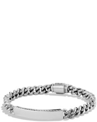 David Yurman Petite Pav Curb Link Id Bracelet With Diamonds
