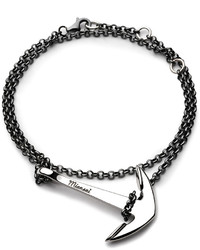 Miansai Polished Silver Anchor Chain Bracelet