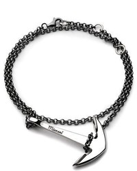 Miansai Polished Silver Anchor Chain Bracelet