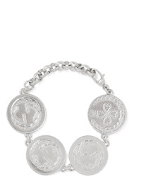 Gucci Rhodium Plated Coin Bracelet