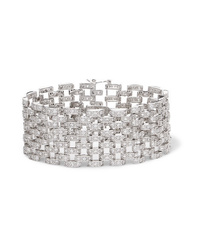 Kenneth Jay Lane Rhodium Plated Cubic Zirconia Bracelet