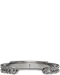 Saint Laurent Silver Double Bracelet Set