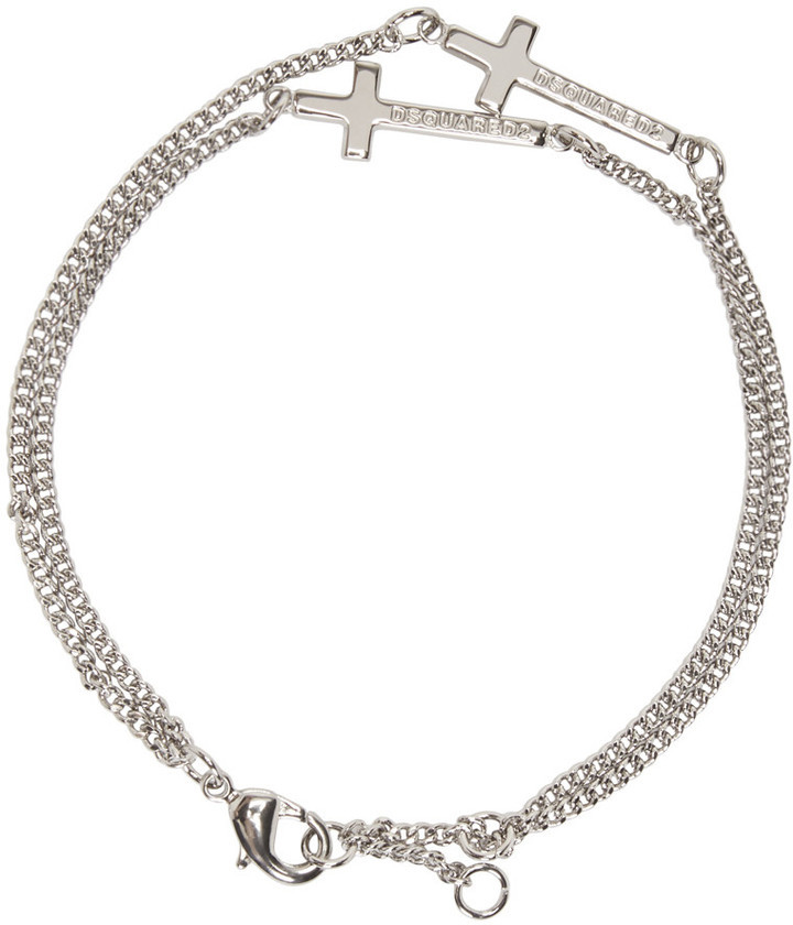 Dsquared2 double online cross bracelet