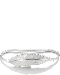 LeiVanKash Silver Feather Hand Cuff