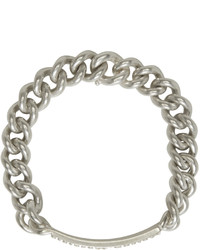 Maison Margiela Silver Logo Id Bracelet