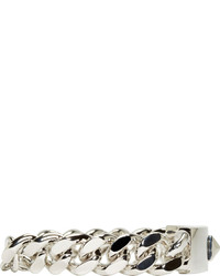 Valentino Silver Single Stud Id Bracelet