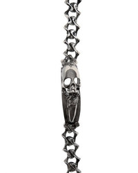 Emanuele Bicocchi Silver Skull Chain Bracelet