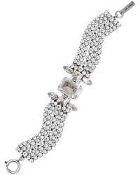 Isabel Marant Silver Tone Crystal Bracelet