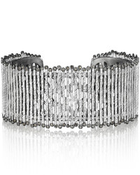 Coomi Spring Sterling Silver Cuff With Diamonds