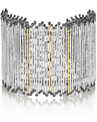 Coomi Spring Tricolor Cuff Bracelet With Diamonds