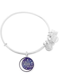 Alex and Ani Stellar Love To The Moon And Back Adjustable Wire Bangle