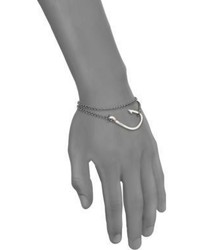 Miansai Sterling Silver Hook On Chain Bracelet