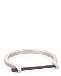 Miansai Sterling Silver Modern Screw Cuff Bracelet