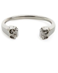 Alexander McQueen Twin Skull Cuff Bracelet