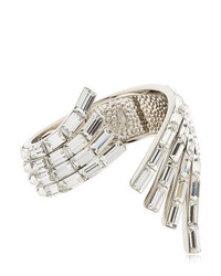 Giuseppe Zanotti Design Wrap Around Crystal Cuff Bracelet