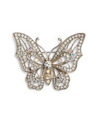 Nina Openwork Pave Butterfly Brooch