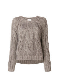 Silver Cable Sweater