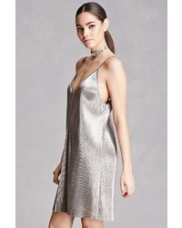 Forever 21 Metallic Knit Cami Dress