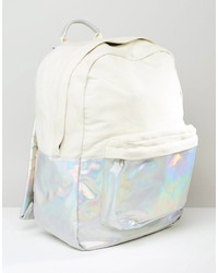 Asos Hologram Canvas Mix Backpack