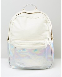 Asos Hologram Canvas Mix Backpack