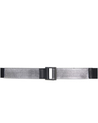 Silver Canvas Belt