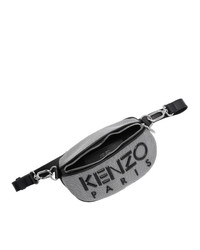 Kenzo Silver And Black Kombo Belt Bag