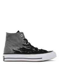 Converse Grey And Black Elevated Chuck 70 High Sneakers