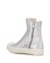 Rick Owens DRKSHDW Metallic Hi Top Trainers