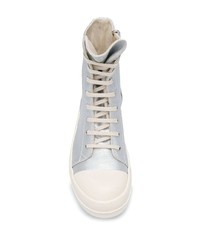 Rick Owens DRKSHDW Metallic Hi Top Trainers