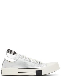 Rick Owens DRKSHDW Silver Converse Edition Turbodrk Chuck 70 Low Sneakers