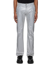 424 Gray Metallic Trousers