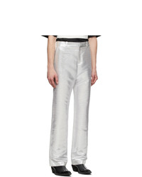 PACO RABANNE Silver Lurex Trousers