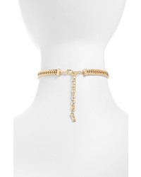Luv Aj Hanging Spike Choker Necklace