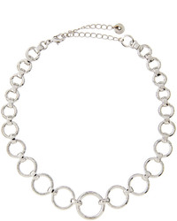 Lydell NYC Open Link Choker Necklace Silver