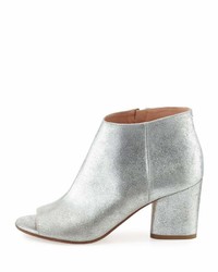 Maison Margiela Chunky Heel Open Toe Bootie Silvergray