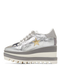 Stella McCartney Silver Elyse Stars Sneakers