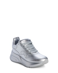 Silver Chunky Low Top Sneakers