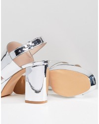 Monki Metallic Platform Sandals