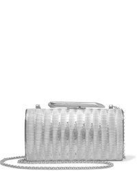 Kotur Bailey Embossed Silver Tone Clutch One Size