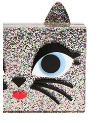 Karl Lagerfeld Choupette Glittered Pvc Box Clutch