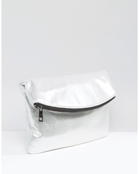 Asos Curved Foldover Clutch Bag