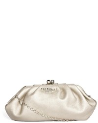 Fiorelli Juliet Metallic Clip Top Clutch Bag Grey