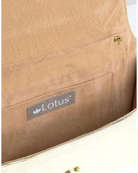 Lotus Fold Over Clutch Bag