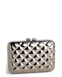 Glint Quilted Metal Clutch