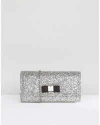 Carvela Glitter Clutch Bag With Bow